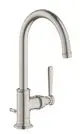 AXOR-HG-AXOR-Montreux-Einhebel-Waschtischmischer-210-mit-Hebelgriff-und-Zugstangen-Ablaufgarnitur-Edelstahl-Optic-16517800 gallery number 1